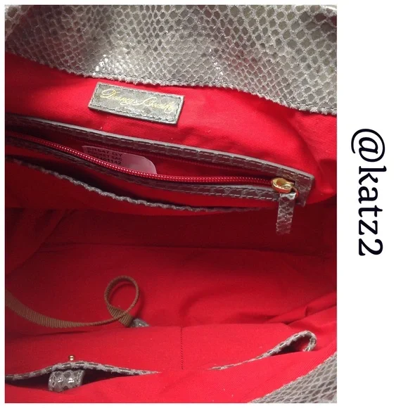 Dooney & Bourke Embossed Snakeskin Pocket Sac - Picture 4 of 6